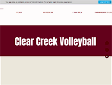 Tablet Screenshot of clearcreekvolleyball.org